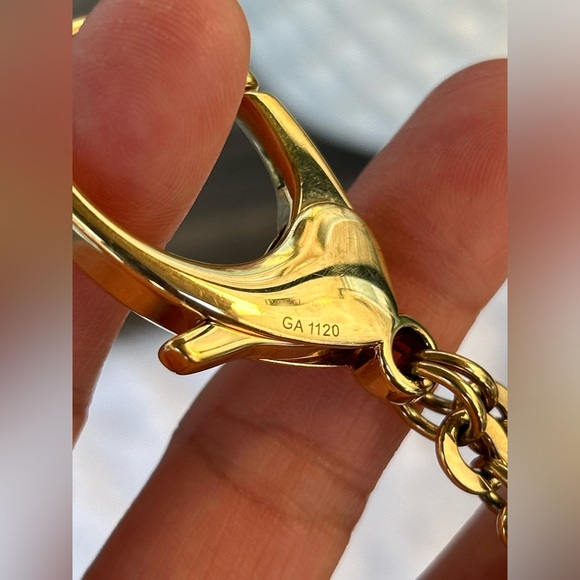 Flower Mosaic Blue Key Ring/Bag Charm - Picture 11 of 16